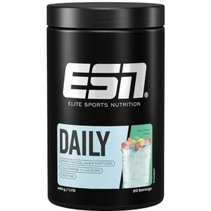 ESN Daily, Sour Power, 480 g, 1.1 lbs, 20 Porties - Poeder met Bioactieve Collageen Peptiden, L-Glutamine, Creatine en L-Leucine