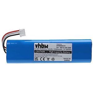 vhbw Batterij compatibel met Ecovacs Deebot Ozmo 900, 901, 905, 937, 960, 930, 920 stofzuiger (2200mAh, 14,4V, Li-Ion)