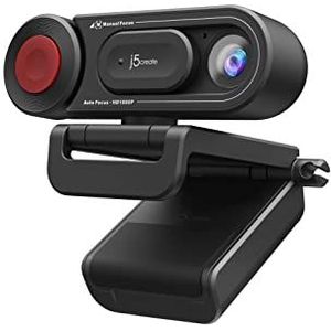 j5create 1080P Dual Mode Webcam&Document Camera met Auto&Manual Focus, Magnetische Privacy Cover voor PC/Laptops|voor Live Streaming/Video Calls/Online Meetings/Online Cursussen (JVU250)
