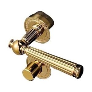 Binnendeurslot Gouden Houten Deurgreep Gespleten Stil (Magnetisch Slotlichaam B)