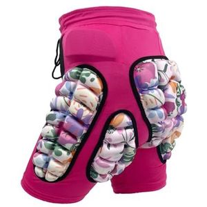 Colcolo Gewatteerde shorts voor kinderen Heupbescherming Pads Kinderen EVA verdikte Impact Shorts Heupbeschermer voor snowboarden Ski Skateboard fietsen, Roze M