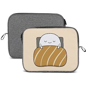 Sleepy Sushi Bed Laptop Sleeve Case Beschermende Notebook Draagtas Reizen Aktetas 14 inch