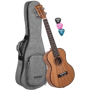 Tenor Ukelele Mahogany Lefthand (incl. tas gewatteerd, 3 plekken)