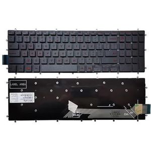 Toetsenbord voor Inspiron G3 3579 3779 3590 G5 5587 5590 G7 7588 7790 7590 Gaming Laptop Engels US Keyframe(Red No Backlit)