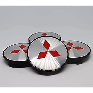 Mitsubishi - Wieldoppen - 60 mm - Set van 4 - Vervangende Naafdoppen