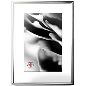 aFFa-frames, aluminium, aluminium fotolijsten, onderhoudsvriendelijk, rechthoekig, met acrylglasfront, glanzend zilver, 40 x 60 cm