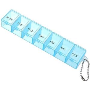 fanelod 7-daagse pil-organizer | Duidelijke reispil-organizer - -medicijnorganizer, draagbare medicijnorganisatoropslag voor medicatie, portemonnee, zak