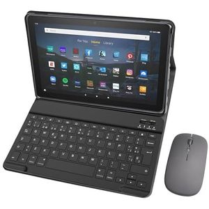 Toetsenbordhoes Voor Amazon Fire HD 10 Tablet (13E Generatie, Release 2023), Afneembaar Bluetooth-Toetsenbord Met Muis,Spanish keyboard