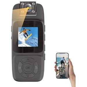 Ultra HD Action Min Soprts Camera 180 graden draaibaar Vlog Wifi mini waterdichte behuizing Helm Reisfiets Bestuurder Recorder(4K WiFi Camera 8G)