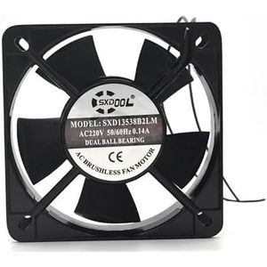 135mm kastkoelkastventilator AC 230V 135x135x38mm dubbele kogellager 220V 240V computerkastkoelventilator