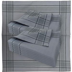 Bundeswehr Stoffen zakdoeken voor heren, 100% katoen, afmetingen 50 x 50 cm, grijsgroen, 50x50cm