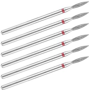 Aililong 6-delige nagelfrees bitset: diamant & hardmetalen freesbits voor mani & pedi, nagelfrees bits voor nagels en gel, in praktische doos voor het opbergen.