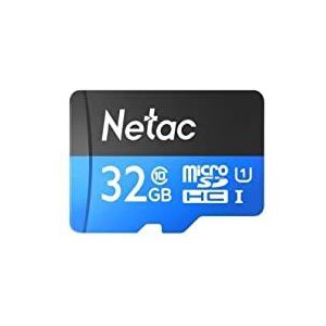 NETAC P500 32GB UHS-1 U1 MICRO SDHC-KAART + SD-ADAPTOR, 80MB/S