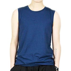 BaronHong Trans Lesbisch Tomboy Katoen Kleurrijke Tank Top Vest Borst Binder Sterke Bandage, blauw, S