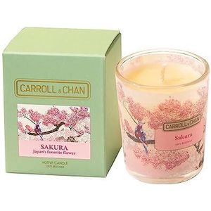 Decoratieve Votive Geurkaars Sakura - met 100% Natuurlijke Bijenwas