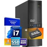 GMR - Desktop PC - Ultra Slim - Professionele Desktop PC - i7 - 32 GB RAM - 1000 GB SSD - Windows 11 Prof