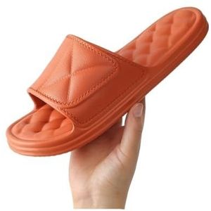 Badslippers Dames Zomer Thuis Binnen Comfortabele Badslippers voor douchen en binnengebruik(Orange,45 EU)