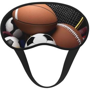 Slaapoogmasker voor dames en heren, zacht, comfortabel slaapmasker, verduisterend, slaapoogbedekking voor reizen, yoga, dutje, werk, sport thema