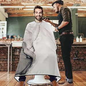 Salon Cape Inktverf Abstract Grijs Schilderen Kapper Cape Unisex Haar Snijden Cape Professionele Kappers Cape Voor Thuis Kappers Herbruikbare 140x168cm