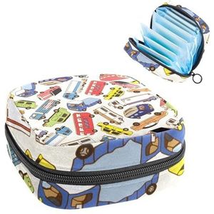 Opbergtas voor maandverband, menstruatiecup zakje, menstruatiezak, organizer voor vrouwelijke pads, tampons, naadloos autopatroon