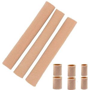 Teenkussen, 3 stuks, teenbeschermers, snijbare siliconen gel teenbuizen voor kussens, likdoorns, teendruk, pijn, eeltverwijderaar, blaren