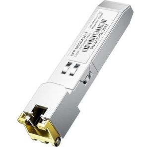 Cable Matters 1000BASE-T Gigabit SFP naar RJ45 koperen Ethernet modulaire transceiver voor Cisco, Dell, Ubiquiti, TP-Link, Juniper, Huawei, Mellanox, Mikrotik, Netgear en Supermicro-apparatuur