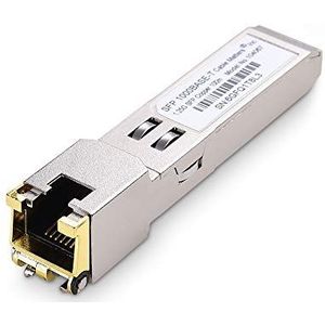 Cable Matters 1000BASE-T Gigabit SFP naar RJ45 koperen Ethernet modulaire transceiver voor Cisco, Dell, Ubiquiti, TP-Link, Juniper, Huawei, Mellanox, Mikrotik, Netgear en Supermicro-apparatuur