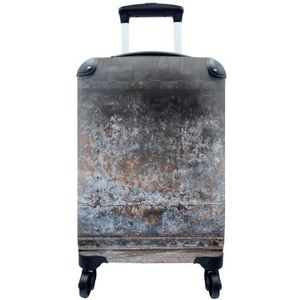 MuchoWow® Koffer - IJzer - Vintage - Roest - Grijs - Bruin - Abstract - Past binnen 55x40x20 cm en 55x35x25 cm - Handbagage - Trolley - Fotokoffer - Cabin Size - Print