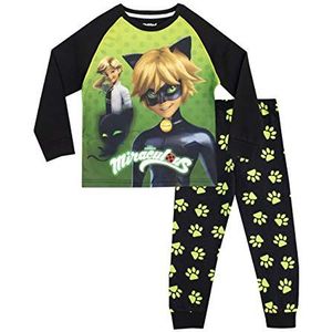 Miraculous Jongens Pyjama's Cat Noir Veelkleurig 110