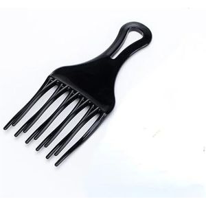 1 st hoge en lage versnelling kam insert afro haarpluk grote tand kam haarvork plastic krul haarborstel antistatische haar styling tool (maat: S)