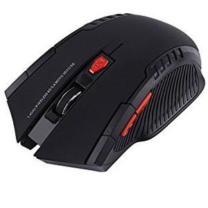 Draadloze gaming-muis, intelligente, energiebesparende draadloze muis, draagbaar voor pc (zwart)