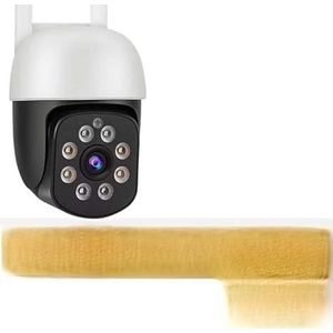 Bewakingscamera, 10MP HD Camera Buiten Draadloze Beveiligingscamera Dual Lens PTZ Auto Tracking Video Surveillance CCTV IP Cam P2P Smart Home(5MP Cam Add 128G)