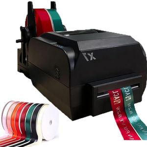 Satijnen lintdrukmachine, digitale lintprinter, etikettenprinter, foliedrukmachine, ondersteunt meer dan 50 talen, 150 MM/S(Double row)