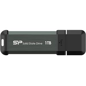 SP Silicon Power 1TB MS70 USB 3.2 Gen 2 Draagbare Externe SSD met Type C Adapter