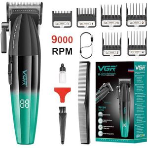 Vgr 003 Fresh Fade Tondeuse, Professionele Tondeuse, Cord/Cordless Oplaadbare Haar Snijgereedschap Met Led Display, Gift Voor Mannen