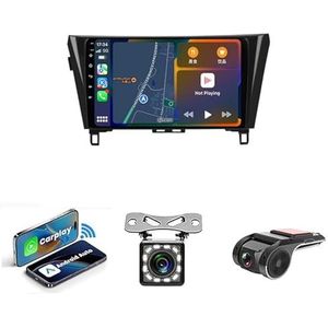 9-inch Touchscreen Autoradio Met Bluetooth Autoradio Voor Nissan Qashqai X-Trail 2014-2017 Plug en Play Android 14 2Din Autoradio Radio Android Automatische Bluetooth USB RVC SWC(NF-1 WIFI 1G+32G)