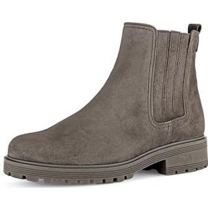 Gabor Chelsea Boots voor dames, comfortabele extra breedte (H), Bruin 30, 39 EU Breed