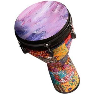 Professionele Afrikaanse Trommel 12-inch Verstelbare PVC Afrikaanse Drum Volwassen Professioneel Spelend Handtrommelinstrument (Size : A)
