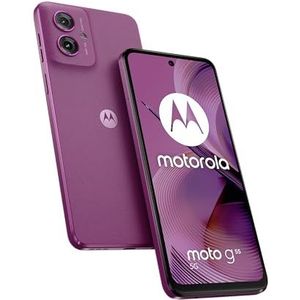 Motorola Moto g55 5G Smartphone (krasbestendig 6,49 inch FHD+ display, 50 MP camera, 8/256 GB, waterafstotend ontwerp, 5000 mAh, Android 14) Twilight Purple incl. beschermhoes