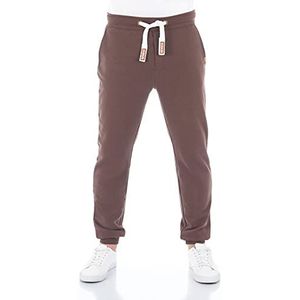 riverso RIVTim, Trainingsbroek voor heren, joggingbroek, sportbroek, vrijetijdsbroek, slimfit, effen, katoen, zwart, grijs, rood, bruin, groen, blauw, S, M, L, XL, 2XL, 3XL, 4XL, 5XL, Dark Brown (21400), XXL