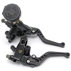 WANGZEYU Motorhefboom, remkoppelingspomp, hydraulische hoofdcilinder, motoraccessoires 7/8 quot; universele zuiger (zwart)