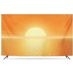 TV Beschermer voor Indoor Flatscreen, Scenery TV Stofhoes, Zonnebrandcrème TV Doek/computerhoes Desktop/muur Hangend/gebogen Scherm/Beschermhoes/Huisdecoratie(37in)