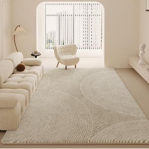 XEYOON Grote maten karpetten voor de woonkamer, zacht shaggy onderhoudsvriendelijk antislip wasbaar tapijt voor woonkamer, eetkamer, lounge, nachtkastje(E,160x230cm)