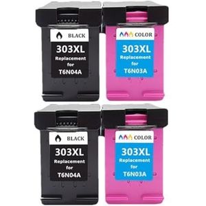 Inktcartridge for Envy 6220 6222 6230 6234 6252 6255 7120 7130 7132 7155 printers(2 BK 2 Color)