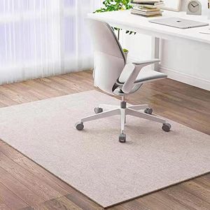 Stoel Mat Protector Mat, Kantoor Rolling Wheel Chair Mat Anti Scratch, Gaming vloermatten Indoor Outdoor Vloermat Antislip Tapijt Vloer Cover, 6mm, 60* 90cm, Beige