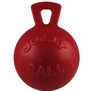 Jolly Pets Tug-n-Toss hond speelgoed bal met handvat, 10"" XL, rood
