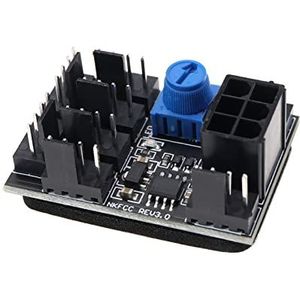 OTOTEC 3 Pin 4 Pin Fan Adapter PWM PC Chassis Koelventilator Hub 8 Manier Splitter DC12V Snelheid Controller Gouverneur met 6 Pin Power Port