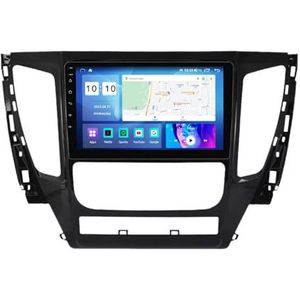 9"" Touch Car Stereo Radio DAB Head Unit GPS Navigatie voor Mitsubishi Pajero 2016-2018 Android 12 Autoradio Ingebouwde CarAutoPlay Achteruitrijcamera Ondersteuning DSP Bluetooth USB android auto (Siz