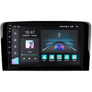Android 14 Bluetooth autoradio voor Mercedes ML W164 GL GL320 X164 GL350 GL450 2005-2012 9 Inch 2 Din Car Stereo Radio met CarPlay AHD Omgekeerd beeld Bedieningselementen op het stuur(S7 8G+256G)