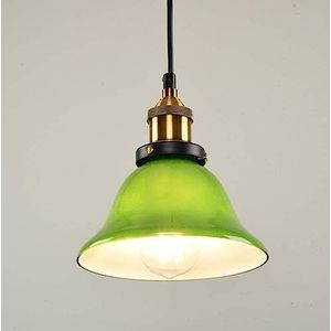 Vintage groene glazen hanglamp keuken boven eiland boerderij hanglamp retro gouden industriële eetkamer kroonluchter grote verlichtingsarmatuur voor slaapkamer bar restaurant woonk